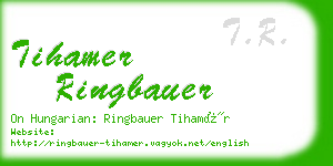 tihamer ringbauer business card